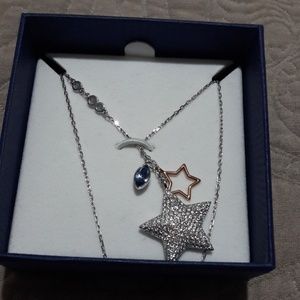 Swarovskl crystal star necklace